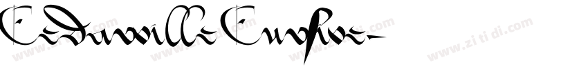 Cedarville Cursive字体转换